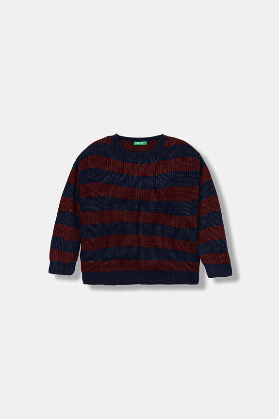 Detský sveter United Colors of Benetton stredne hrubá tmavomodrá 1Z8SQ108Z.G.seasonal