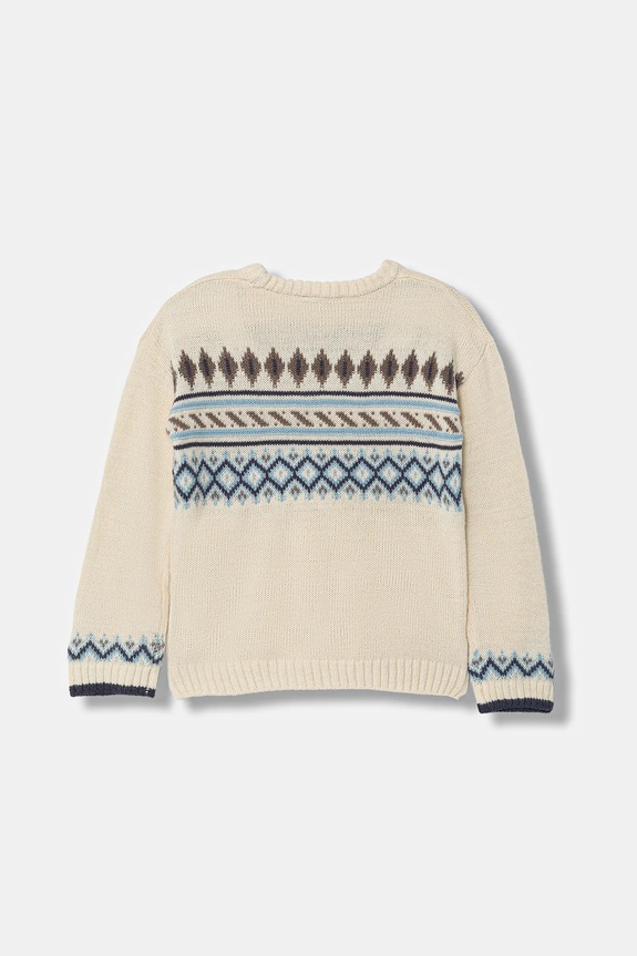 Dětský svetr s příměsí vlny United Colors of Benetton 1PF6H1030.P.Seasonal béžová AW25