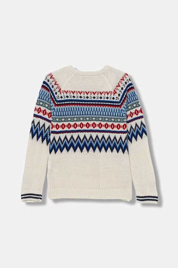 United Colors of Benetton pulover din amestec de lână 1PF6Q109R.G.Seasonal bej AW25