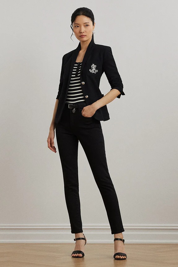 Ρούχα Μπλουζάκι Lauren Ralph Lauren 200971086 μαύρο