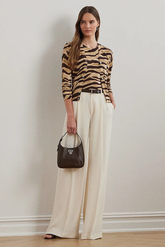 Oblečení Kardigan Lauren Ralph Lauren 200971371 béžová