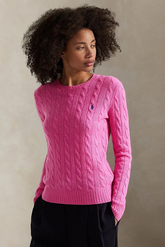 Πουλόβερ Polo Ralph Lauren λεπτό ροζ 211971865