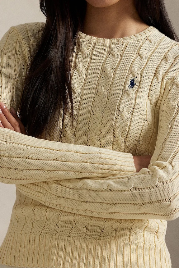 Bavlnený sveter Polo Ralph Lauren béžová 211971869