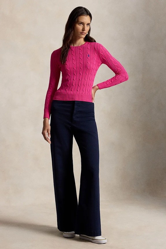 Odzież Polo Ralph Lauren sweter bawełniany 211971869 różowy
