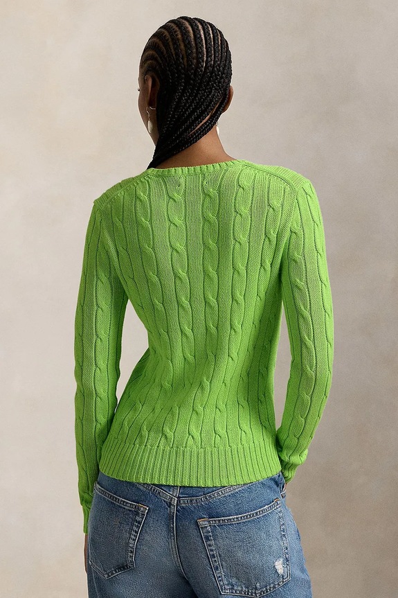 Polo Ralph Lauren sweter bawełniany 211971869 zielony AA00