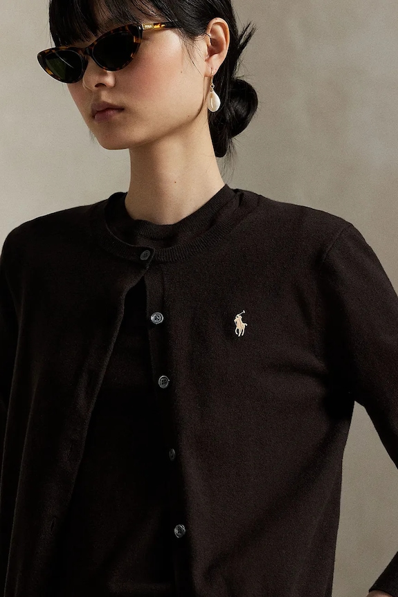 Polo Ralph Lauren Women's cardigan with cotton brown 211971871