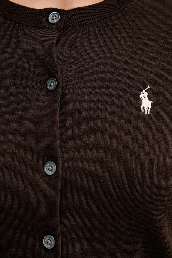 Polo Ralph Lauren Women's cardigan with cotton 211971871 brown