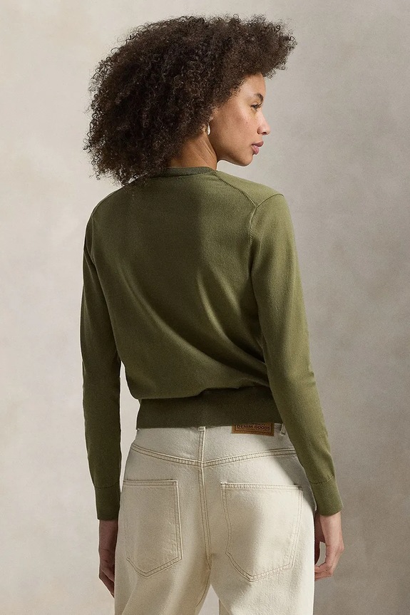 Polo Ralph Lauren Women's cardigan with cotton 211971871 green SS26