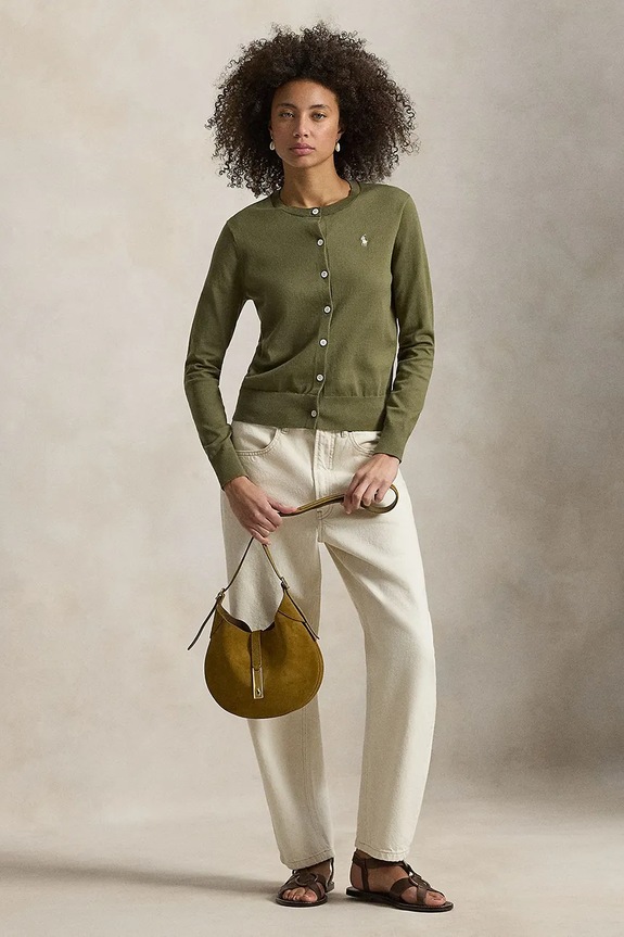 Clothing Polo Ralph Lauren Women's cardigan with cotton 211971871 green