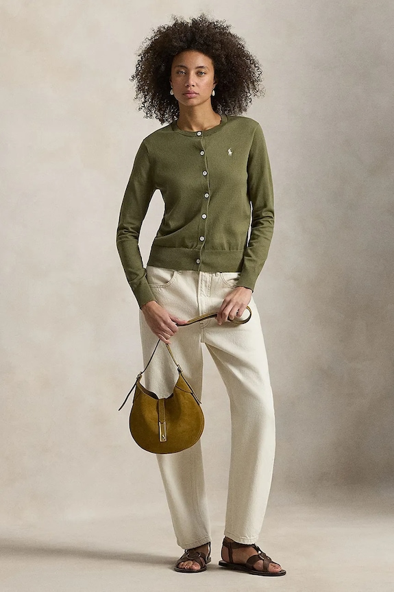 Clothing Polo Ralph Lauren Women's cardigan with cotton 211971871 green