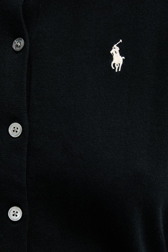 Polo Ralph Lauren kardigan damski z bawełną 211971871 czarny