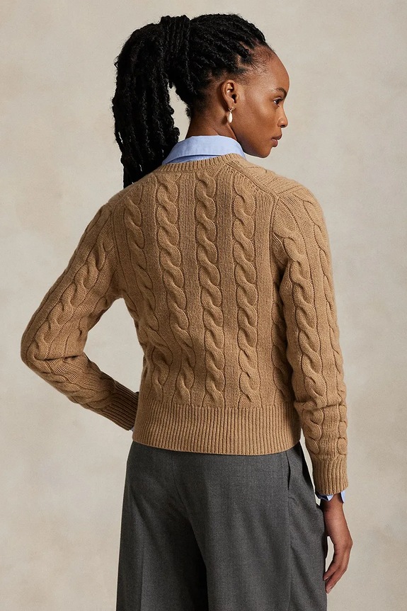 Polo Ralph Lauren woolen jumper 211972104 beige AW25