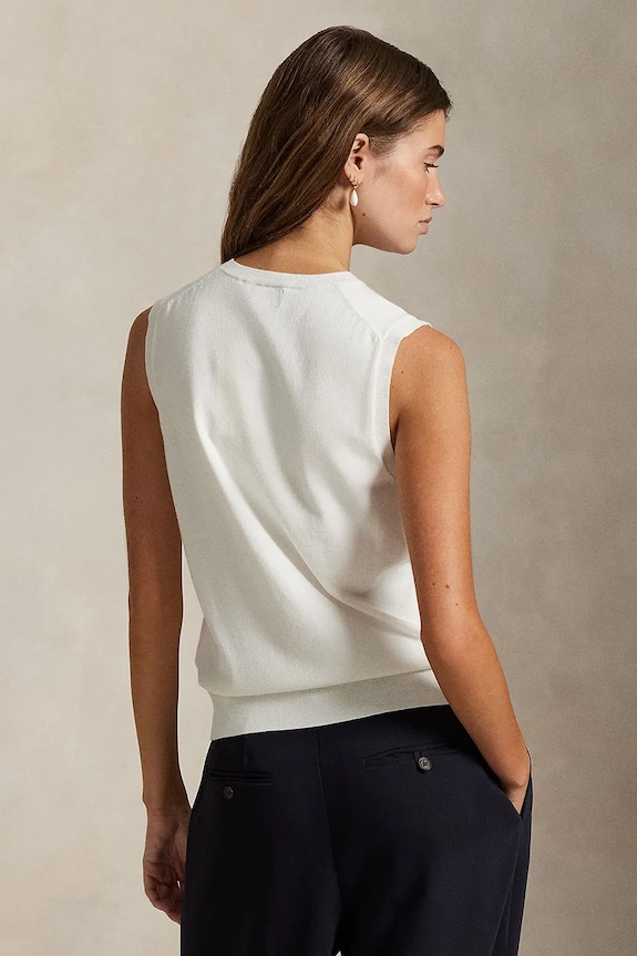 Polo Ralph Lauren kamizelka 211972111 biały SS26