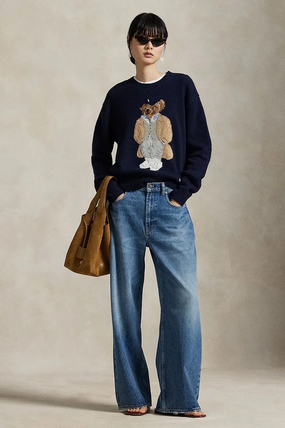 Дрехи Вълнен пуловер Polo Ralph Lauren 211972139 тъмносин