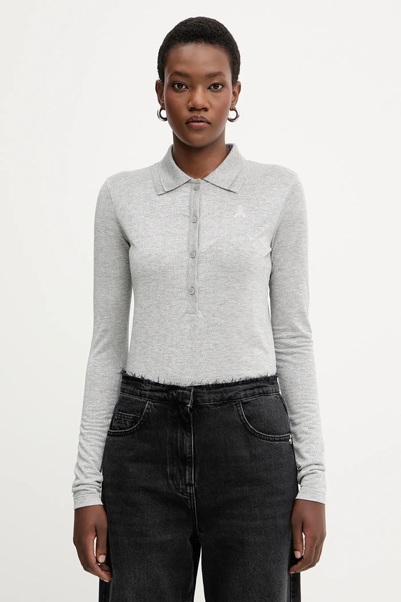 Kratka majica Patrizia Pepe Tanka siva 8K0320.K128