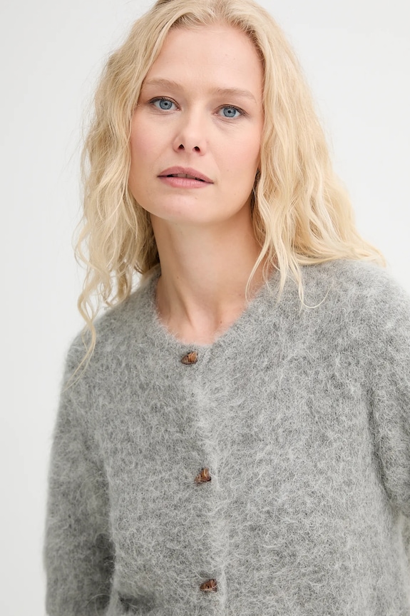 MUNTHE cardigan din lână LOCCA gri 253160025370