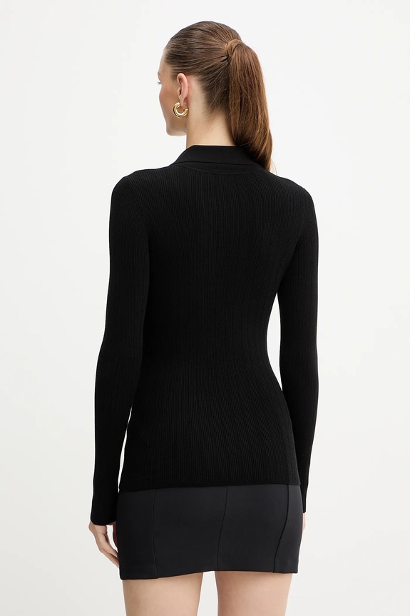 Odzież Elisabetta Franchi sweter z dodatkiem jedwabiu MK09B56E2 czarny