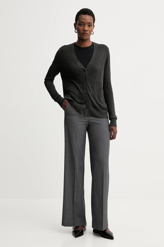 Calvin Klein kardigán LV044C346G szürke AW25