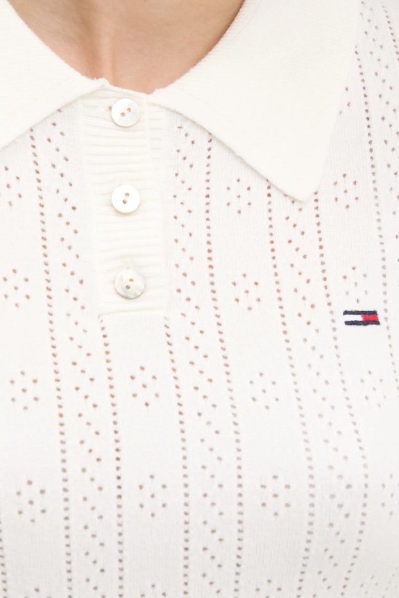 Tommy Jeans sweter DW0DW20965 biały