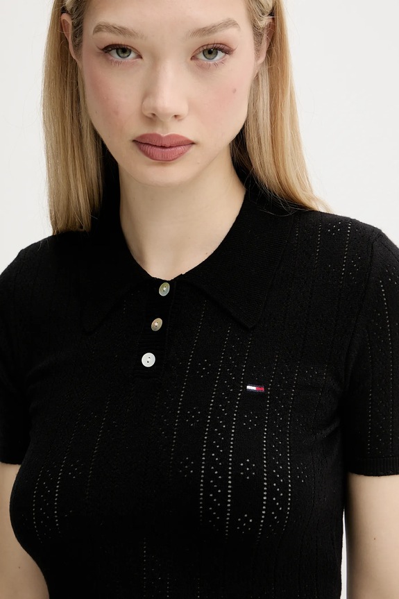 Tommy Jeans pulover negru DW0DW20965