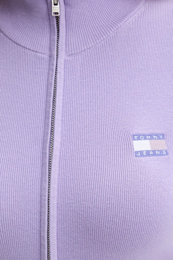 Tommy Jeans kardigan DW0DW20967 fioletowy
