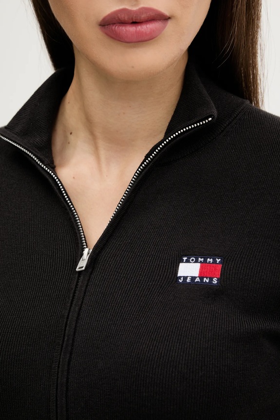 Tommy Jeans kardigan DW0DW20967 czarny