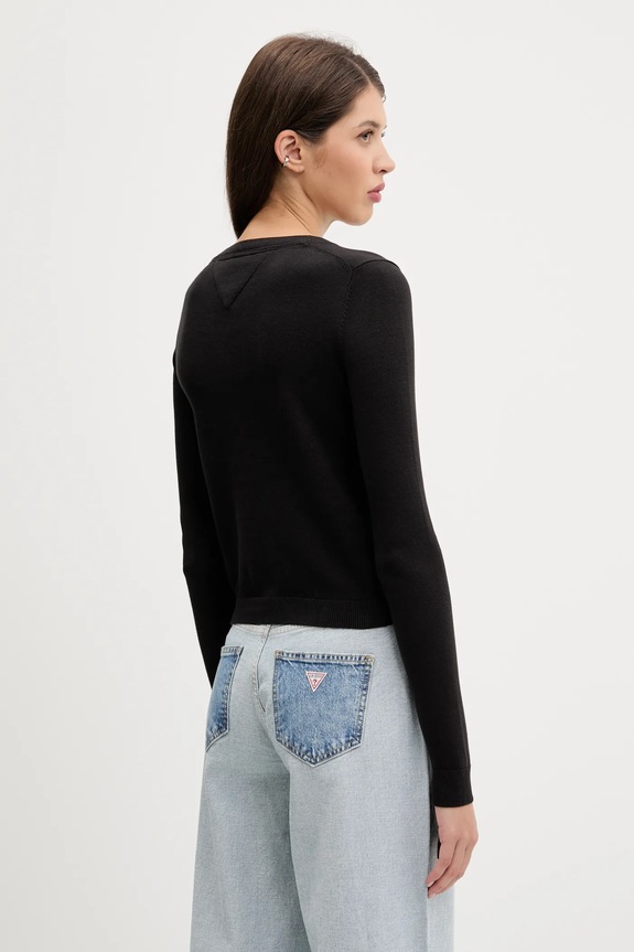 Odzież Tommy Jeans kardigan damski bawełniany DW0DW20976 czarny