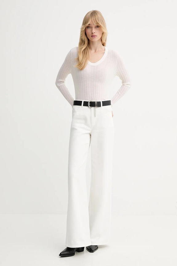 IRO pulover de lână WP12HATTIE bej AW25