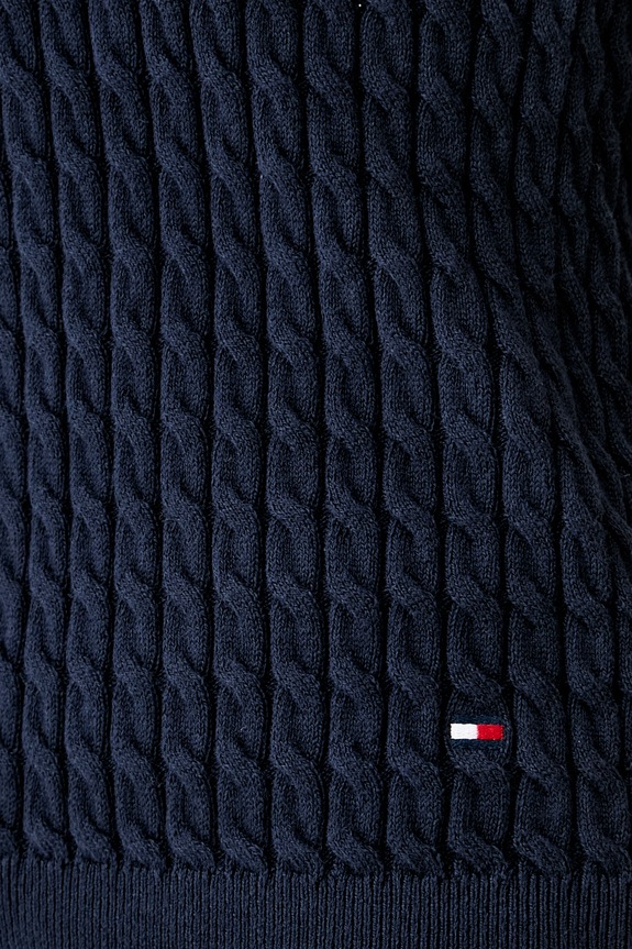 Tommy Hilfiger top pentru femei, din bumbac WW0WW45706 bleumarin