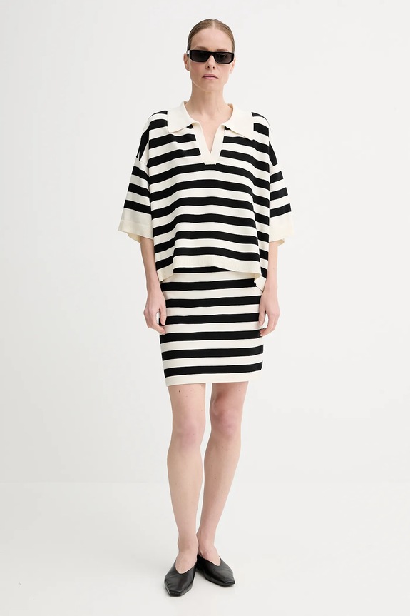 Polo majica Gestuz 10910128 crna AW25