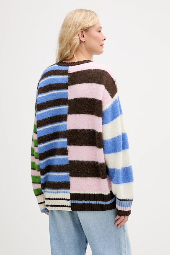 Odzież Stine Goya sweter z dodatkiem wełny SG.AW25.K021.2328 brązowy