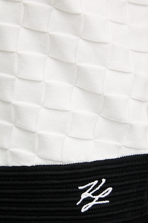 Karl Lagerfeld vestă A3W18020 alb