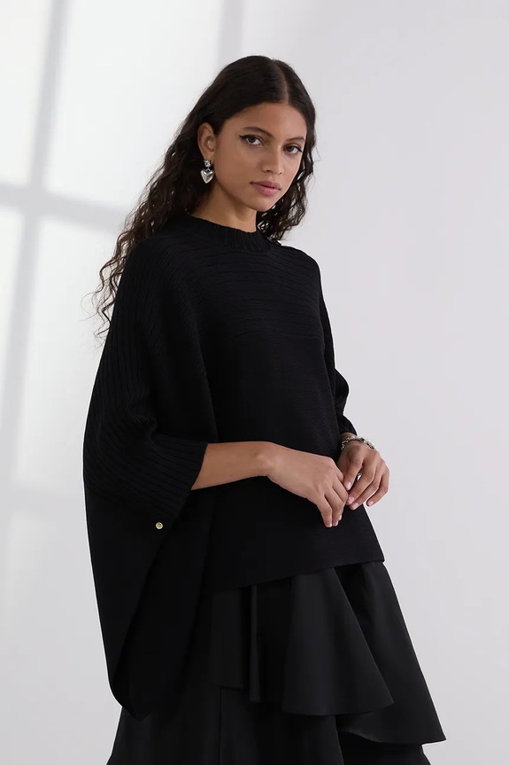Karl Lagerfeld poncho pozostałe czarny A3W18031