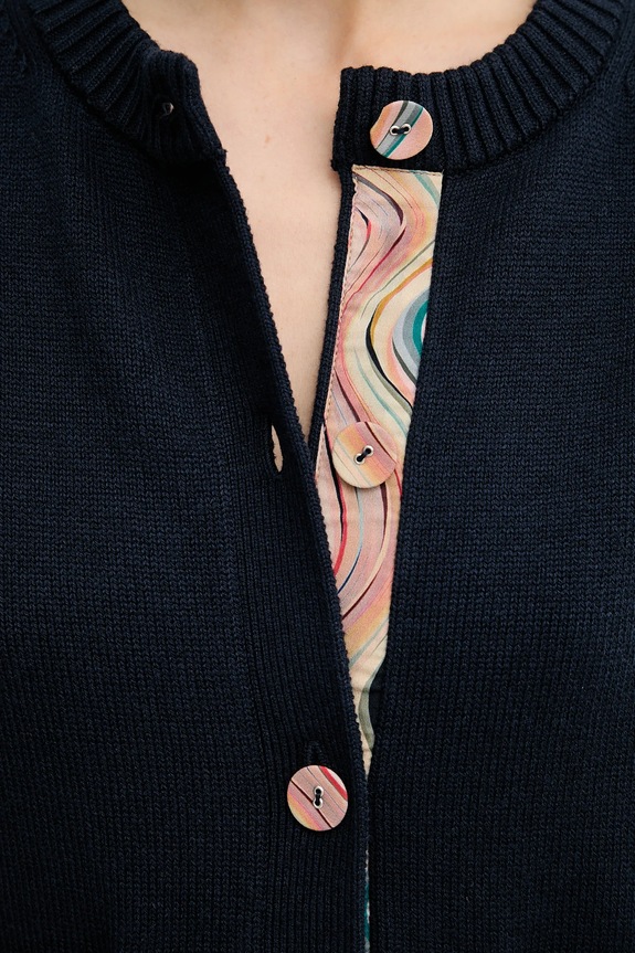 PS Paul Smith kardigan wełniany W2R.585N.T31330 granatowy