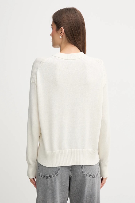 Odzież Calvin Klein Jeans sweter bawełniany LV047C311G beżowy
