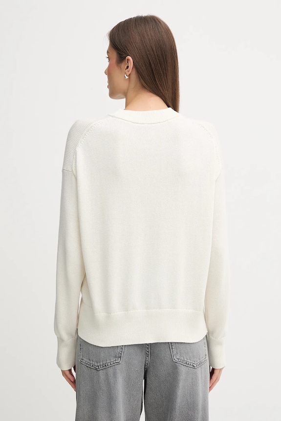 Odzież Calvin Klein Jeans sweter bawełniany LV047C311G beżowy
