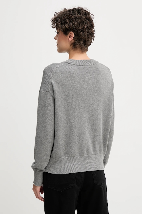 Odzież Calvin Klein Jeans sweter bawełniany LV047C311G szary