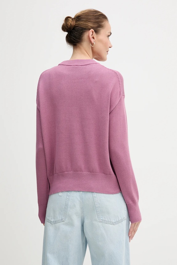 Ρούχα Βαμβακερό πουλόβερ Calvin Klein Jeans LV047C311G ροζ