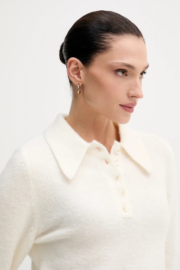 Volnen pulover Gestuz bež 10910589