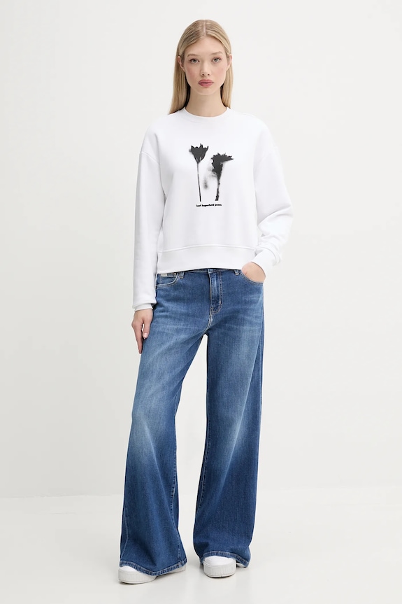 Karl Lagerfeld Jeans felső A3W20034 fehér AW25