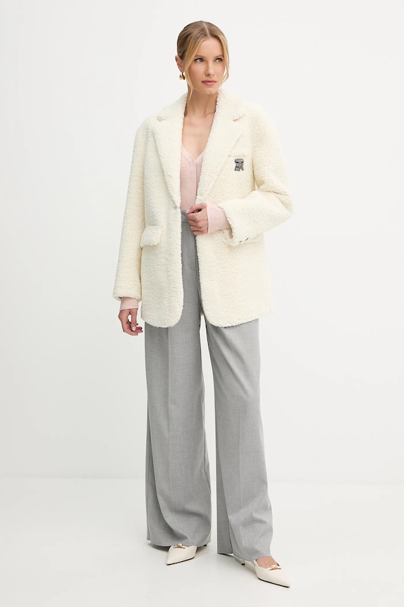 BOSS gyapjú kardigán 50544904 narancssárga AW25