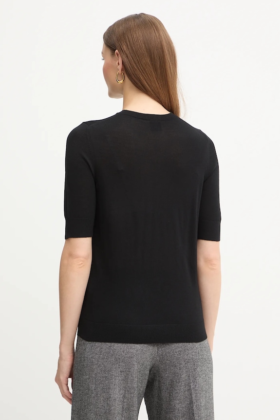 Îmbrăcăminte BOSS tricou de lână Farbella 50544996 negru