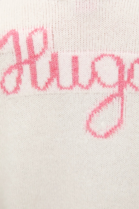 HUGO pulover de lână Solanu 50545092 bej