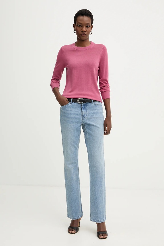 Vuneni pulover MICHAEL Michael Kors MT5619D4VR roza SS26