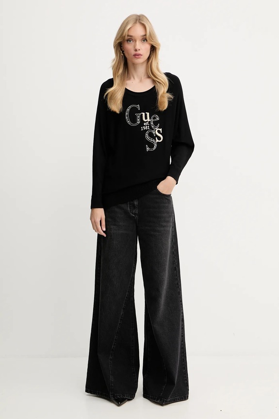 Guess pulóver KASSIDY W5YR22.Z2NQ2 fekete AW25