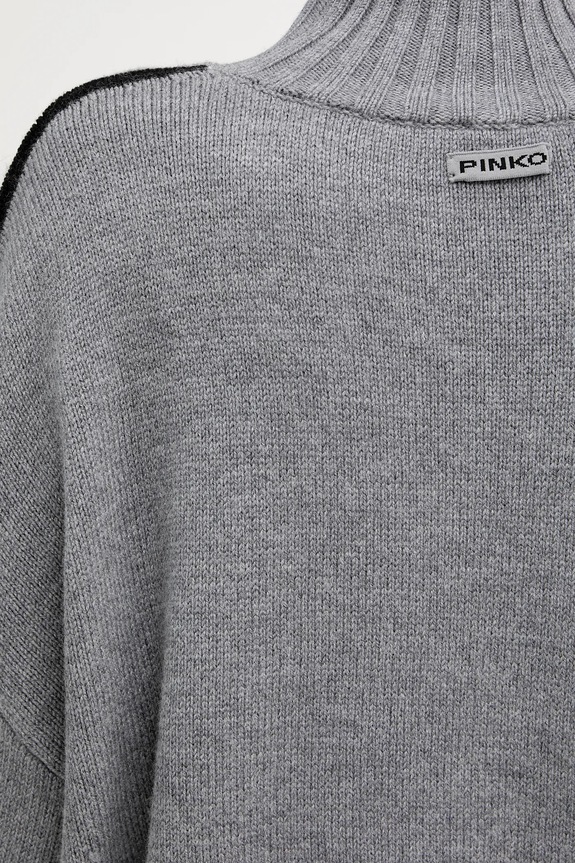 Vlnený sveter Pinko 105396.A2PL sivá