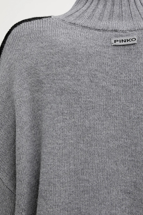 Vlnený sveter Pinko 105396.A2PL sivá