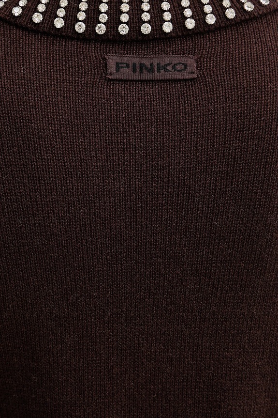 Pinko sweter z domieszką wełny 105530.A2S4 brązowy