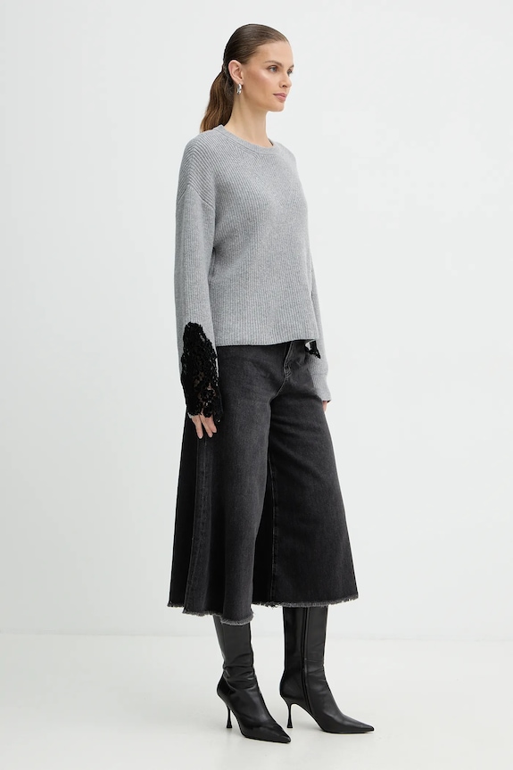Pinko pulover din amestec de lână 105505.A2R1 gri AW25