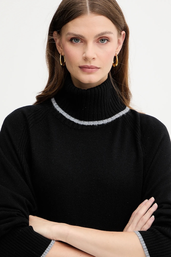 Pinko rochie din lână negru 105449.A2Q9